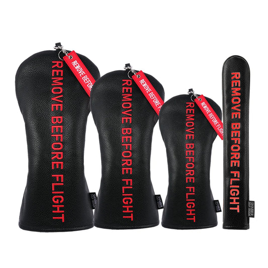 REMOVE BEFORE FLIGHT Embroidery Golf Headcover